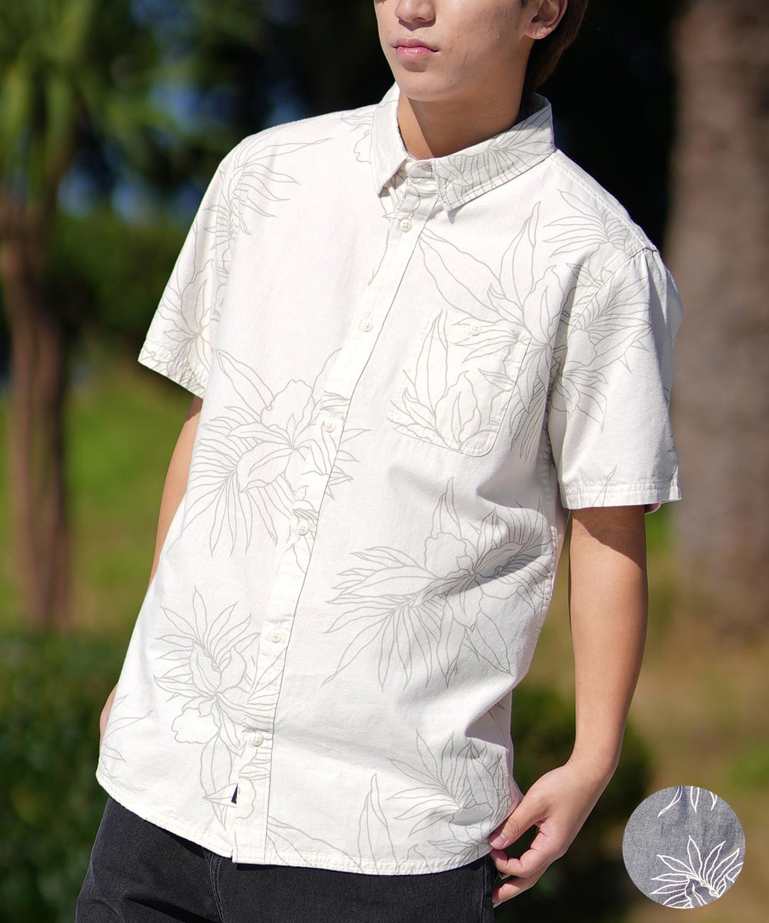 QUIKSILVER クイックシルバー 半袖 シャツ メンズ アロハシャツ