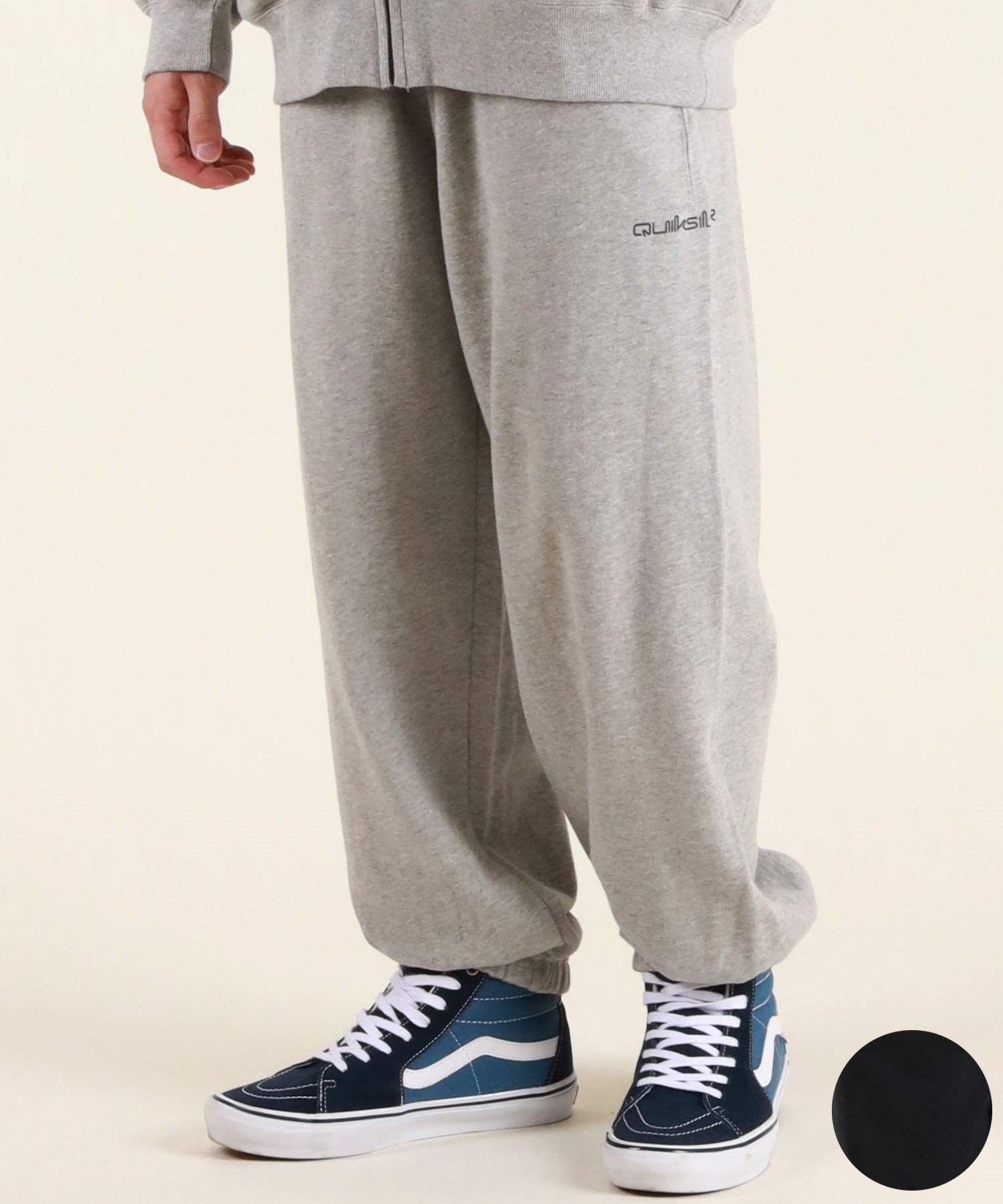 QUIKSILVER クイックシルバー ロングパンツ メンズ スウェット パンツ セットアップ対応 QPT254605M ムラサキスポーツ限定(BLK-M)