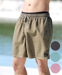 QUIKSILVER クイックシルバー 水着 トランクス ボードショーツ メンズ 海パン ワンポイント ロゴ 17インチ 水陸両用 EQYJV04156(KVJ0-S)