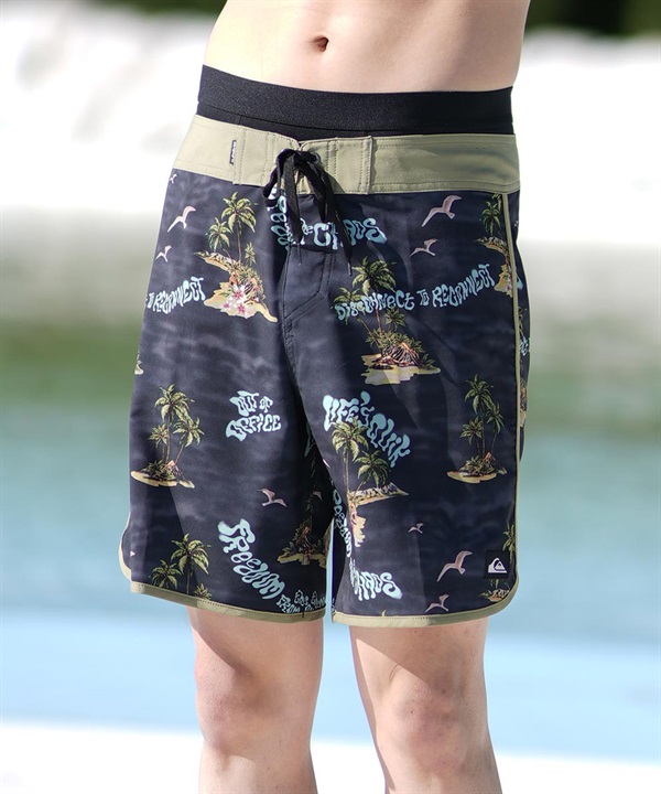 QUIKSILVER クイックシルバー 水着 海パン トランクス サーフパンツ メンズ ボードショーツ 18インチ SURFSILK SCALLOP 18 EQYBS04862