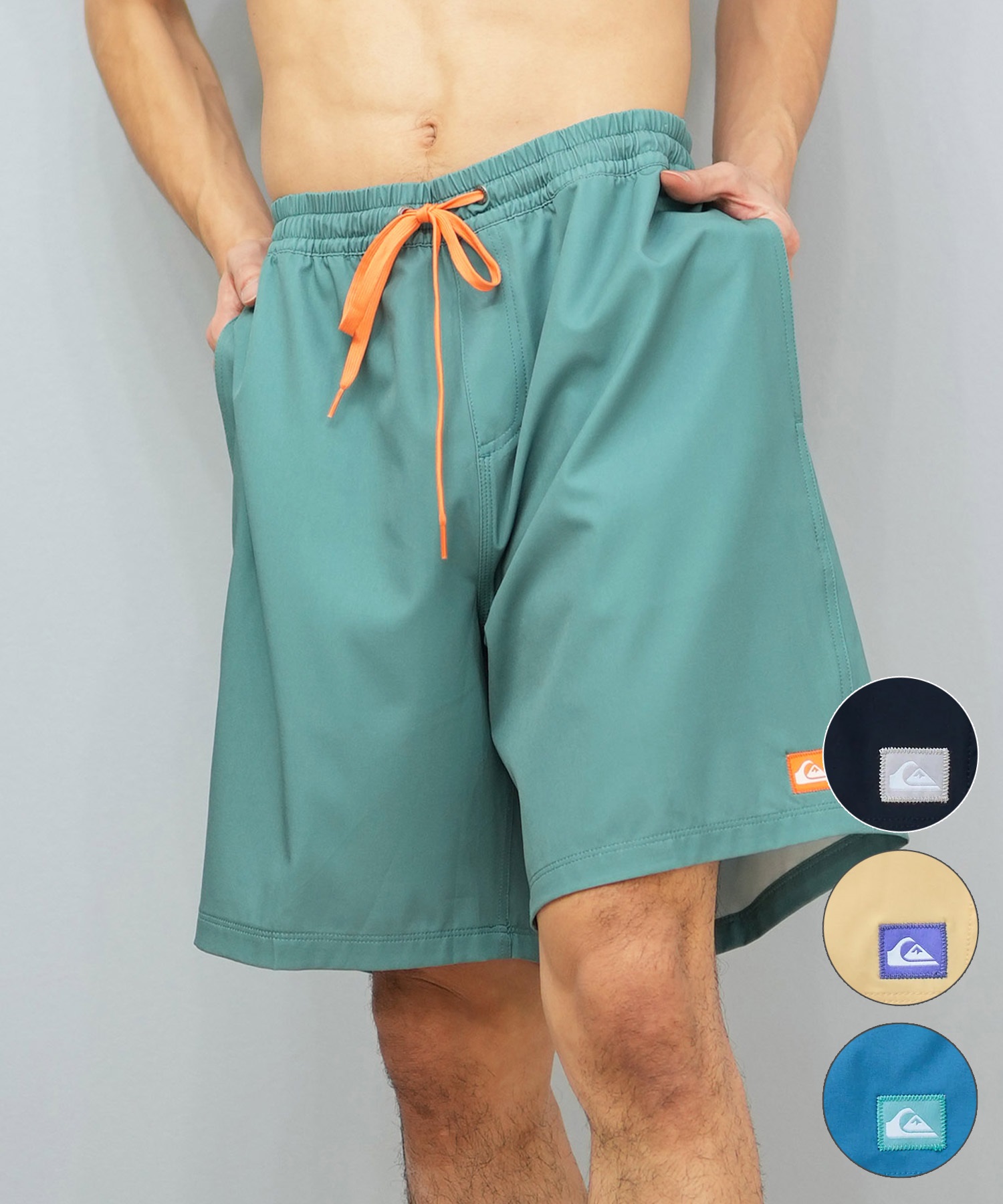 QUIKSILVER クイックシルバー 水着 海パン トランクス サーフパンツ メンズ ボードショーツ 水陸両用 19インチ QBS252006(KVJ0-M)
