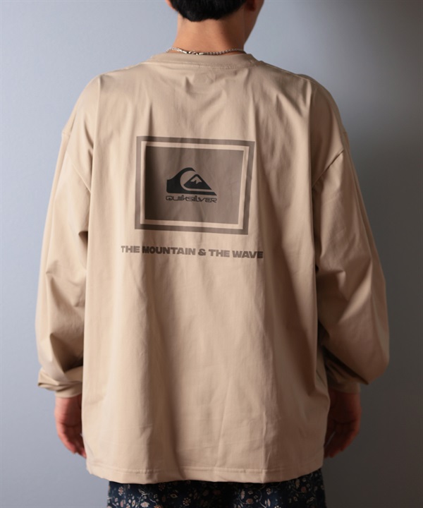 QUIKSILVER クイックシルバー ラッシュガード メンズ 長袖 Tシャツ ロンT バックプリント水陸両用 UVカット QLY251627M ムラサキスポーツ限定