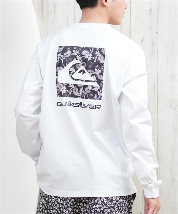 QUIKSILVER クイックシルバー ラッシュガード メンズ 長袖 Tシャツ ロンT バックプリント 水陸両用 UVカット QLY251628M ムラサキスポーツ限定