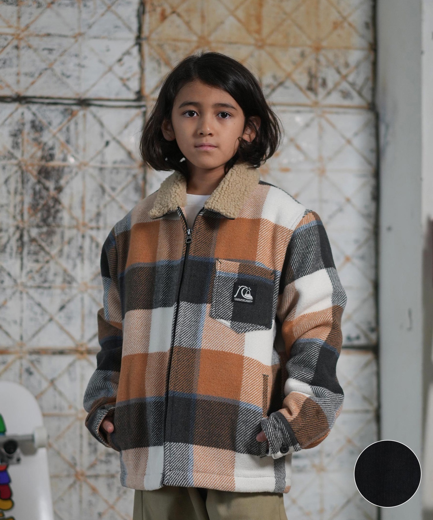 QUIKSILVER クイックシルバー アウター キッズ ジュニア 子供 ボア