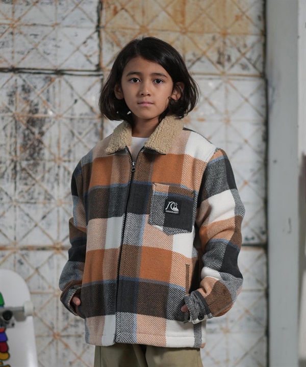 QUIKSILVER クイックシルバー アウター キッズ ジュニア 子供 ボア ジャケット DNA SHERPA HARRINGTON YOUTH EQBJK03346