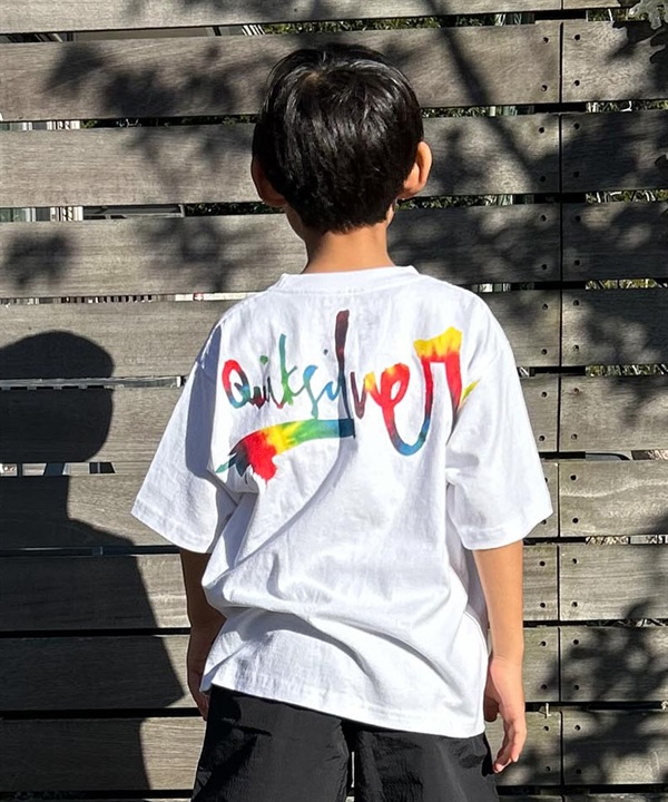 QUIKSILVER クイックシルバー キッズ 半袖 Tシャツ バックプリント IMPAIRED LOGO ST YOUTH KST251603M ムラサキスポーツ限定