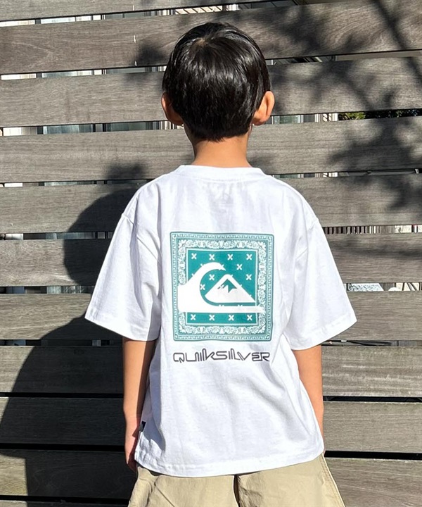 QUIKSILVER クイックシルバー キッズ 半袖 Tシャツ バックプリント BOX ST YOUTH KST251605M ムラサキスポーツ限定