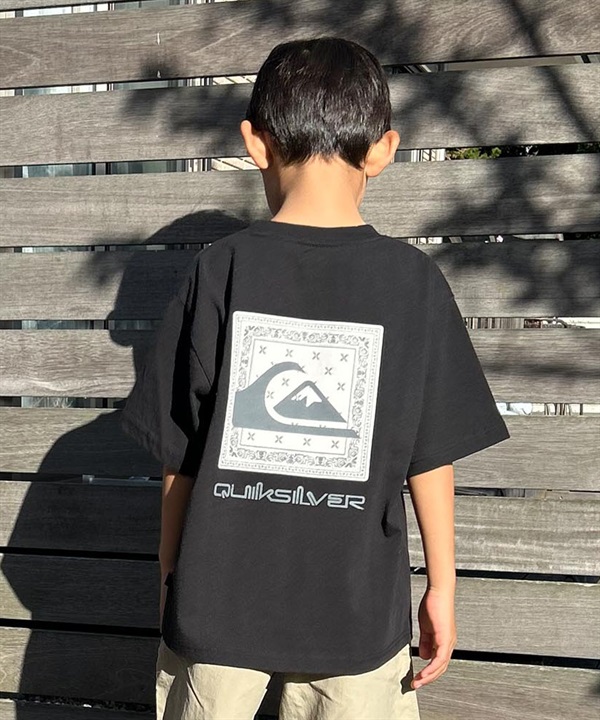QUIKSILVER クイックシルバー キッズ 半袖 Tシャツ バックプリント BOX ST YOUTH KST251605M ムラサキスポーツ限定