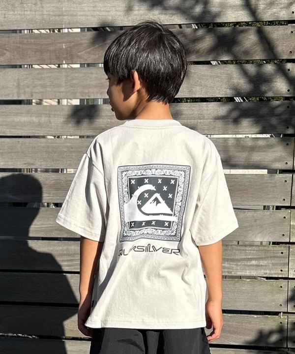 QUIKSILVER クイックシルバー キッズ 半袖 Tシャツ バックプリント BOX ST YOUTH KST251605M ムラサキスポーツ限定