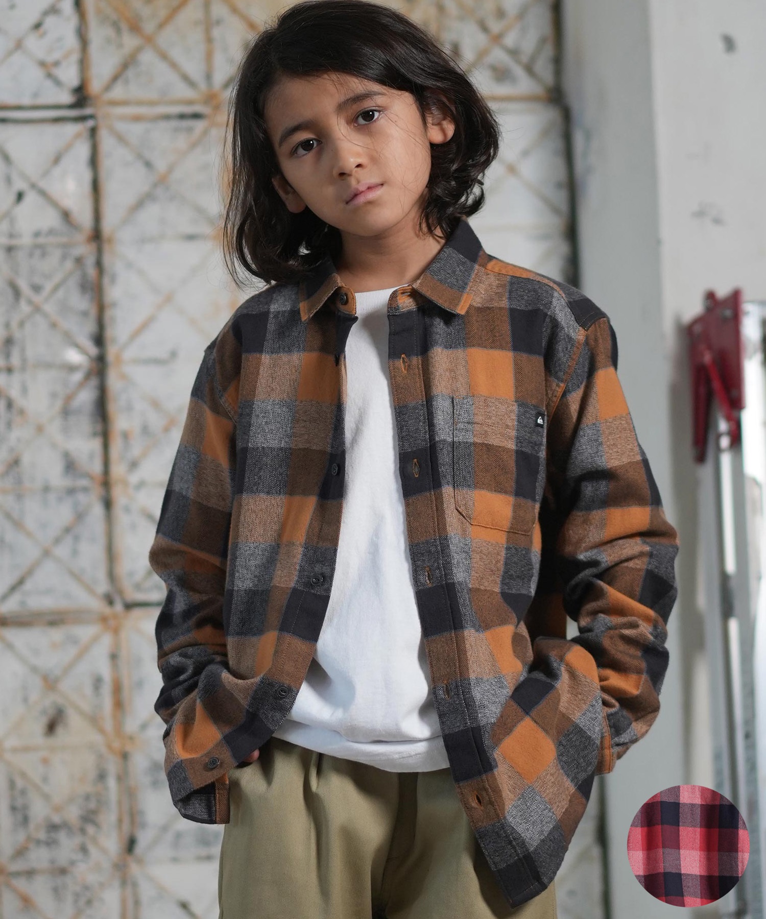 QUIKSILVER クイックシルバー 長袖 シャツ キッズ ジュニア 子供