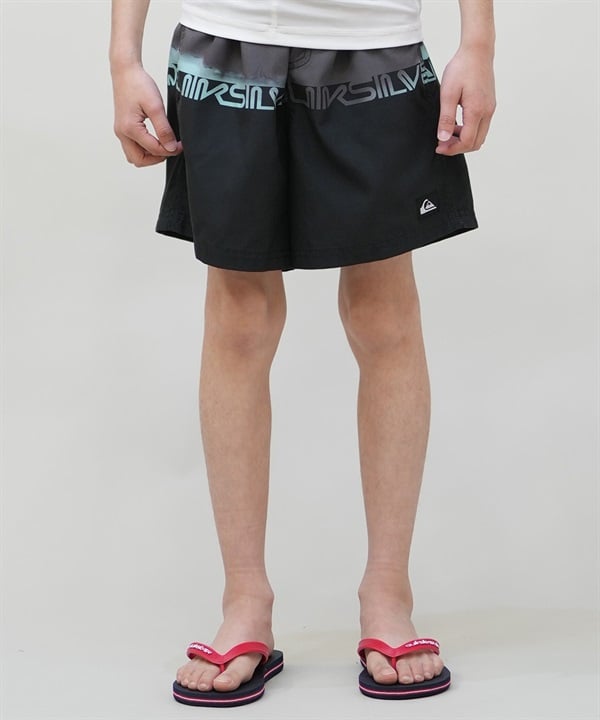 QUIKSILVER クイックシルバー 水着 海パン トランクス サーフパンツ キッズ ジュニア 子供 EVERYDAY WORDBLOCK VL YTH KBS251002