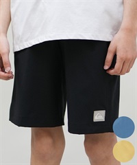 QUIKSILVER クイックシルバー 水着 海パン トランクス サーフパンツ キッズ ジュニア 子供 シンプル ロゴ SOLID VOLLEY YOUTH 16NB KBS252001(BLK-130cm)