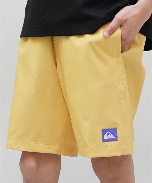 QUIKSILVER クイックシルバー 水着 海パン トランクス サーフパンツ キッズ ジュニア 子供 シンプル ロゴ SOLID VOLLEY YOUTH 16NB KBS252001