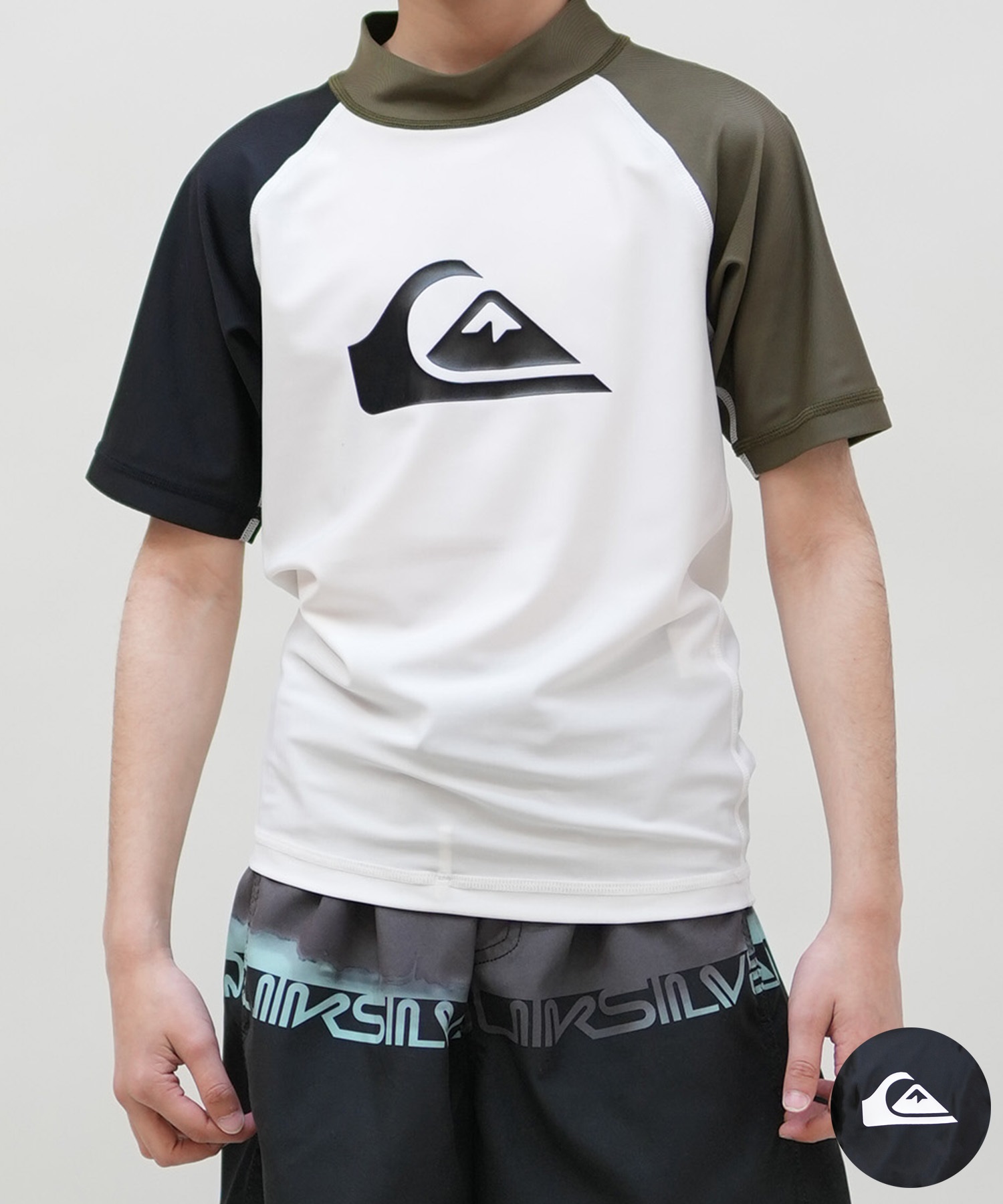 クイックシルバー Quiksilver 半袖ラッシュガード/Tシャツ XL QUIKSILVER/クイックシルバー メンズ 半袖 ラッシュガード T