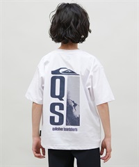 QUIKSILVER クイックシルバー 水着 ラッシュガード 半袖 Tシャツ キッズ ジュニア 子供 UVカット GC QUIK DROP SS YOUTH KLY251602M(WHT-130cm)