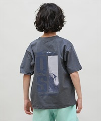 QUIKSILVER クイックシルバー 水着 ラッシュガード 半袖 Tシャツ キッズ ジュニア 子供 UVカット GC QUIK DROP SS YOUTH KLY251602M(GRY-130cm)