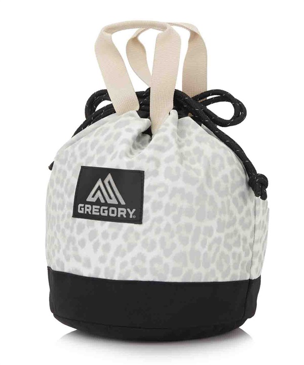 GREGORY グレゴリー 巾着バッグ ショルダーポーチ トートバッグ 2WAY チンチバッグM スノーレオパード 6L 130296A688