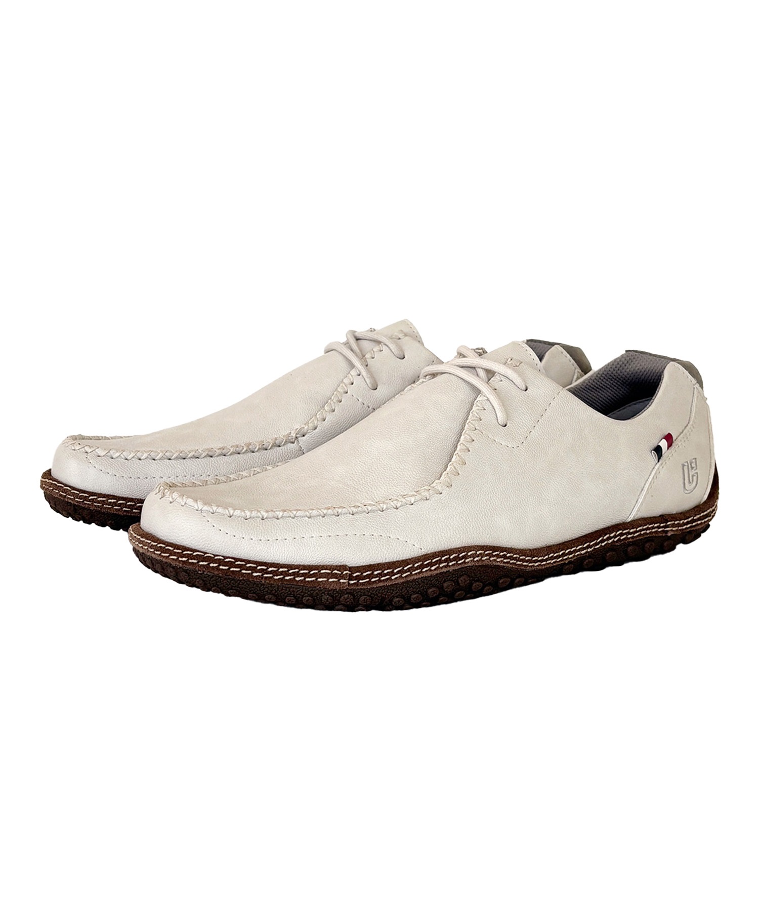 ✨極美品✨ conqueror コンカラーカジュアルシューズ　ベージュ25.5 Conqueror Shoes コンカラー シューズconqueror shoes メンズ