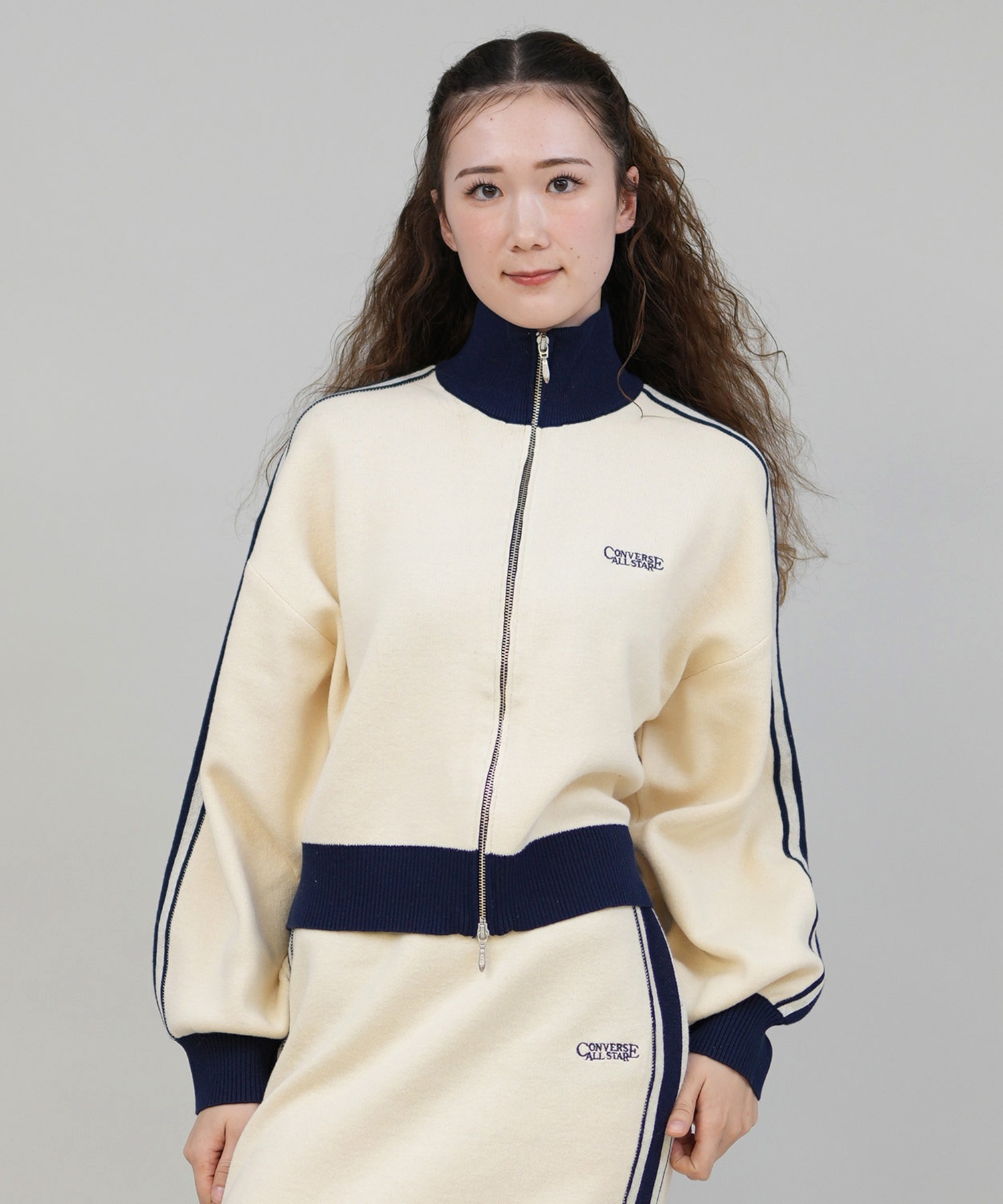 CONVERSE コンバース アウター レディース ニットジャケット ライン