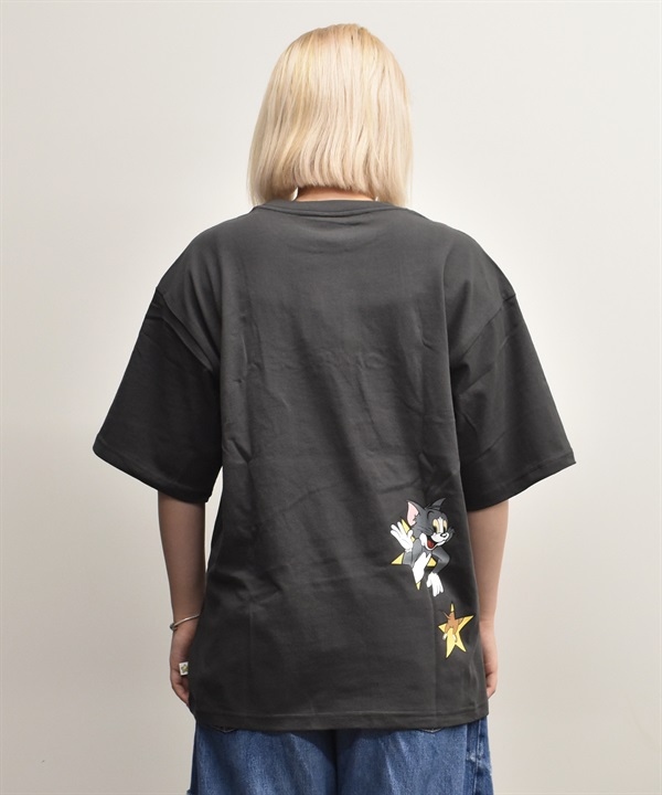 CONVERSE コンバース 半袖 Tシャツ レディース トムとジェリー コラボレーション オーバーサイズ EMBROIDERY BIG T 5287-5811