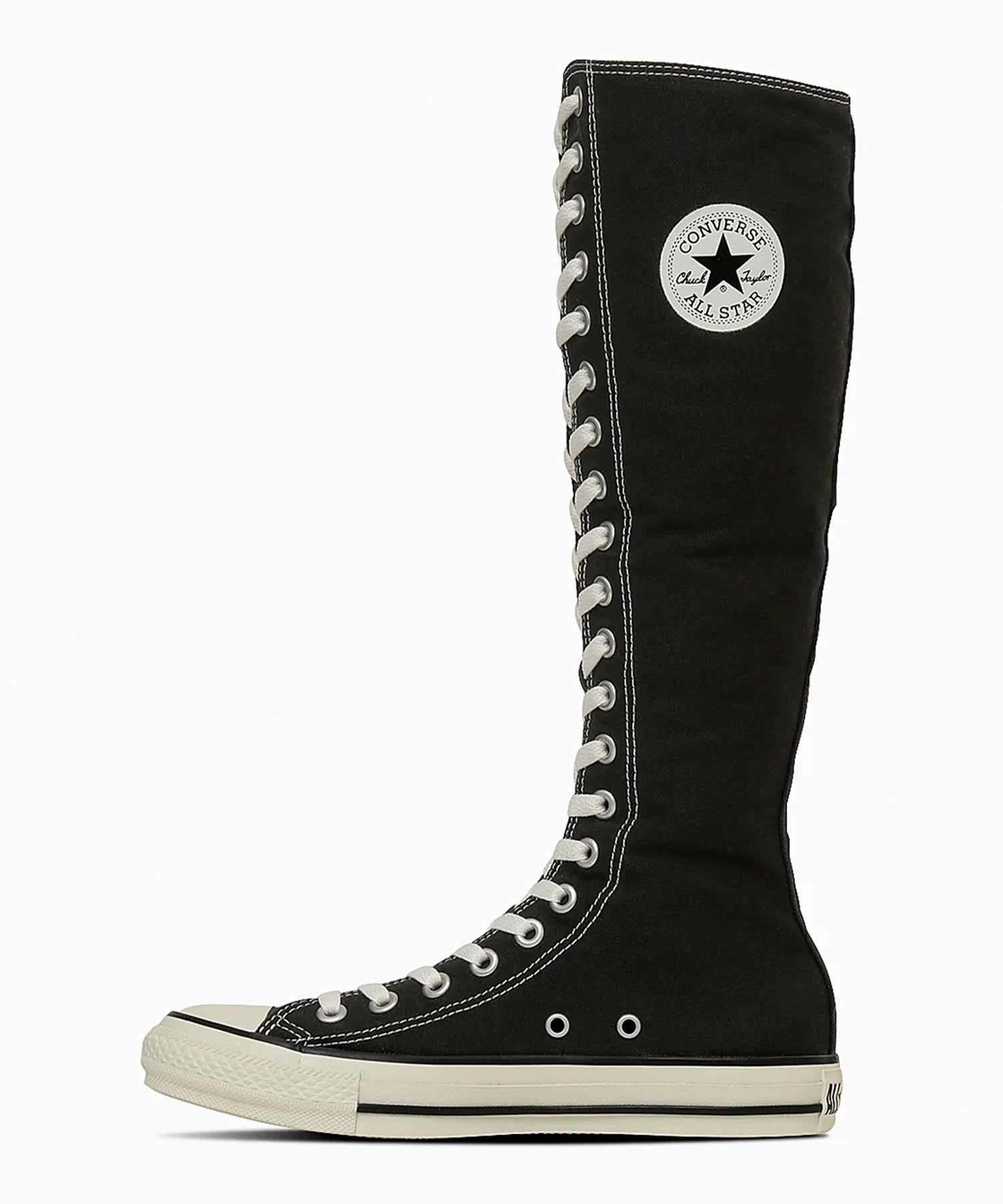 Converse All Star ブラックブーツ　インドネシア製　希少デザイン コンバース CONVERSE レディース ブーツ サイドゴア LEATHER ALL STAR