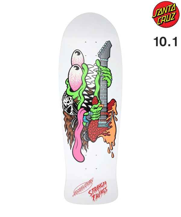 SANTA CRUZ サンタクルーズ スケートボード デッキ STRANGER THINGS 10.1inch M. SLASHER EDDIE REVEAL  海外ドラマ コラボ ムラサキスポーツ(WHT-101inch)