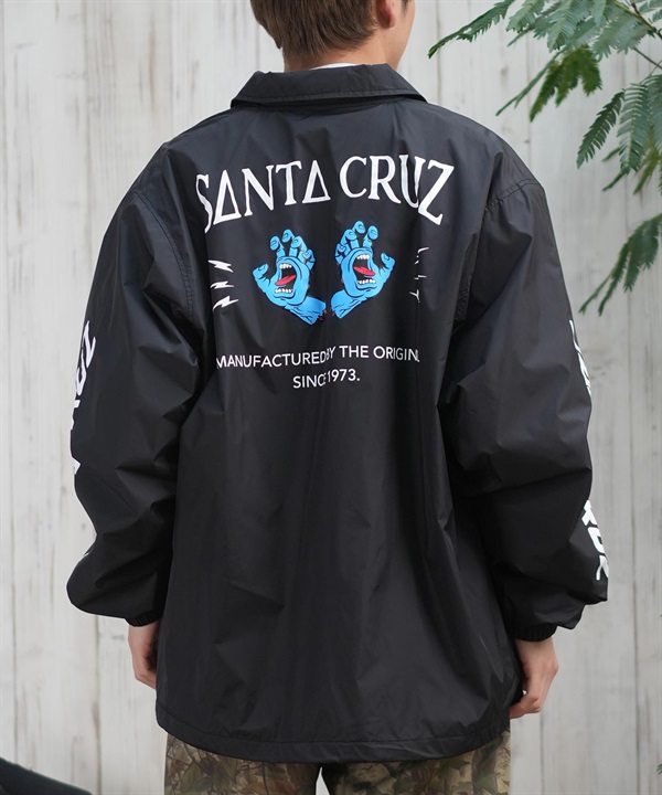 SANTACRUZ サンタクルーズ アウター コーチジャケット メンズ バックプリント ボックスシルエット 502251102 ムラサキスポーツ限定