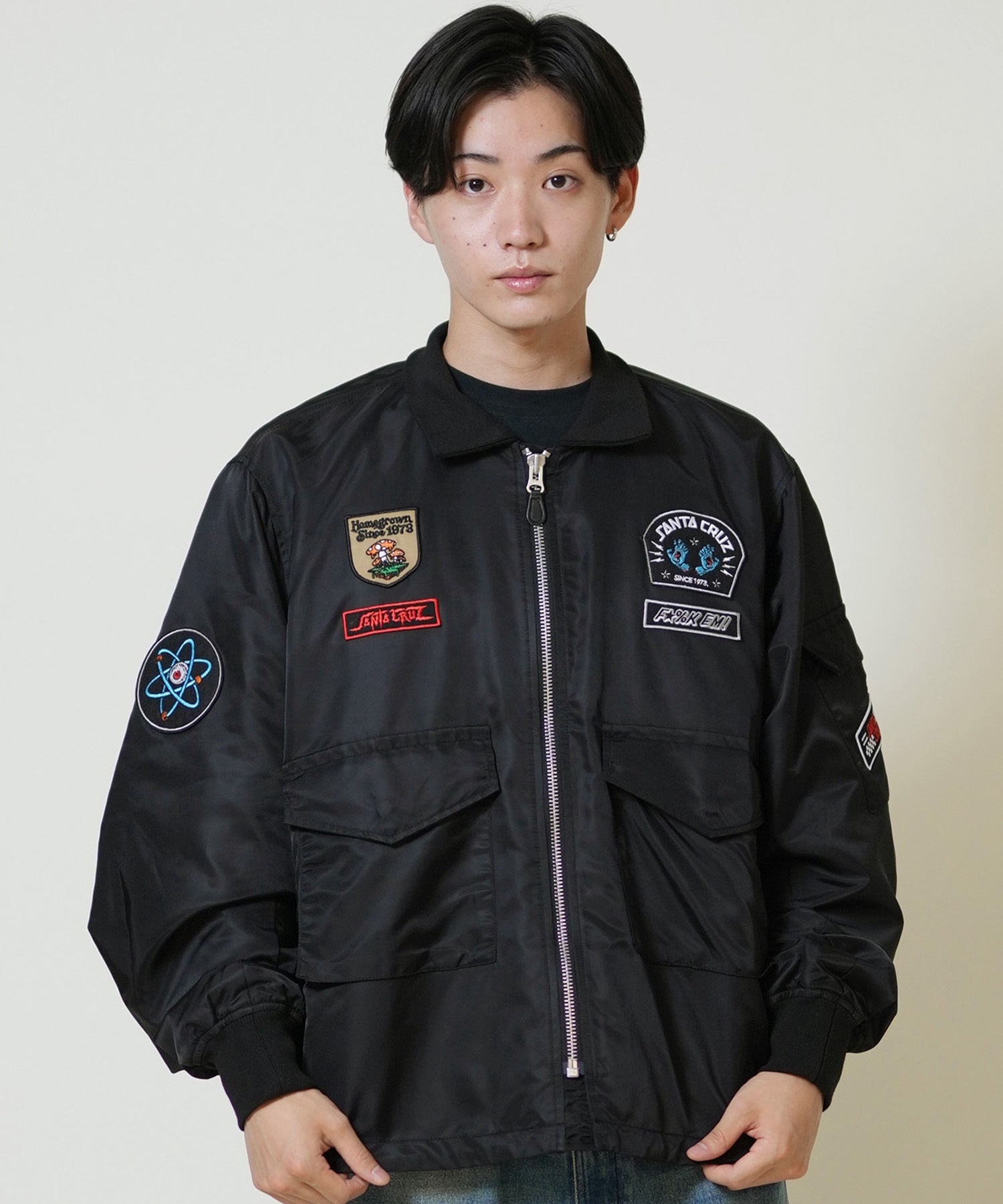 SANTACRUZ サンタクルーズ ジャケット メンズ フライトジャケット ARMY