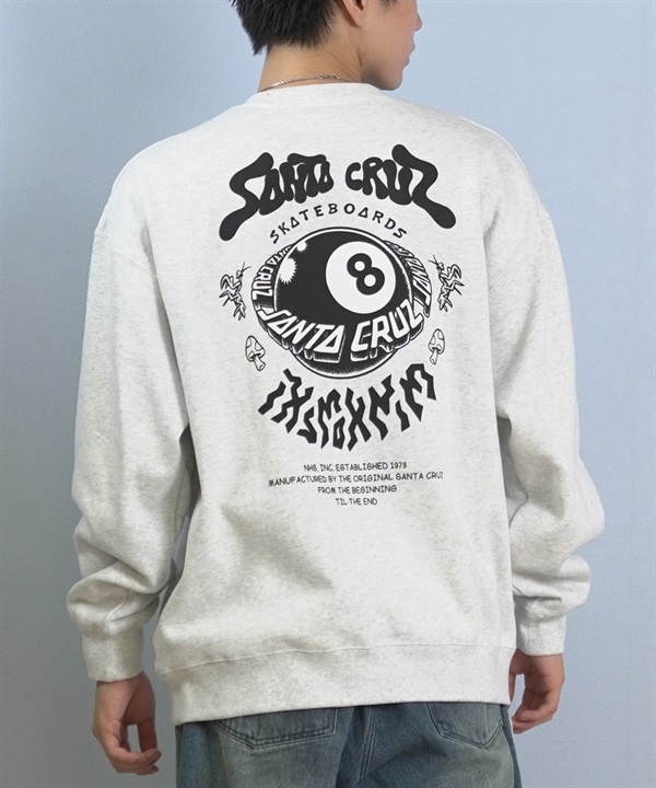 SANTA CRUZ サンタクルーズ トレーナー スウェット メンズ クルーネック バックプリント 502254305 ムラサキスポーツ限定