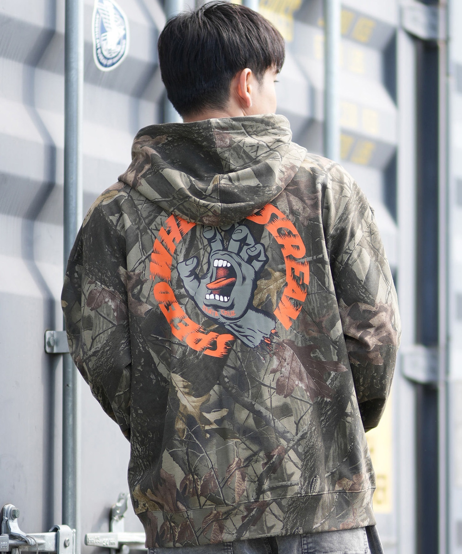 SANTA CRUZ サンタクルーズ ジップアップ パーカー メンズ リアル