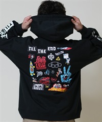 サンボマスターSBM胸ロゴ廃盤スウェットパーカーL黒ROCK'N'ROLLロゴ SAINT M×××××× - セントマイケル25SS HOODIE RIBON SAINT(SM-HR8-0000