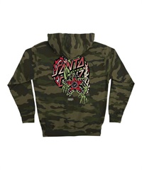 【11月10日発売】 SANTA CRUZ サンタクルーズ × STRANGER THINGS プルオーバー パーカー メンズ ST P OHOOD DEMOGORGON DOT 510255301(FCAMO-M)