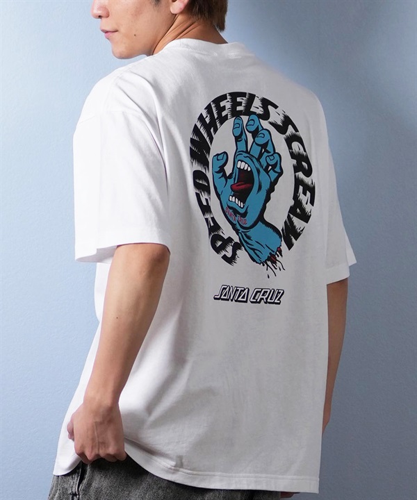 SANTACRUZ サンタクルーズ 半袖 Tシャツ メンズ バックプリント ロゴ スクリーミングハンド 502252401 ムラサキスポーツ限定
