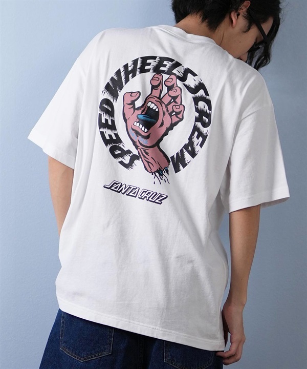 SANTACRUZ サンタクルーズ 半袖 Tシャツ メンズ バックプリント ロゴ スクリーミングハンド 502252401 ムラサキスポーツ限定