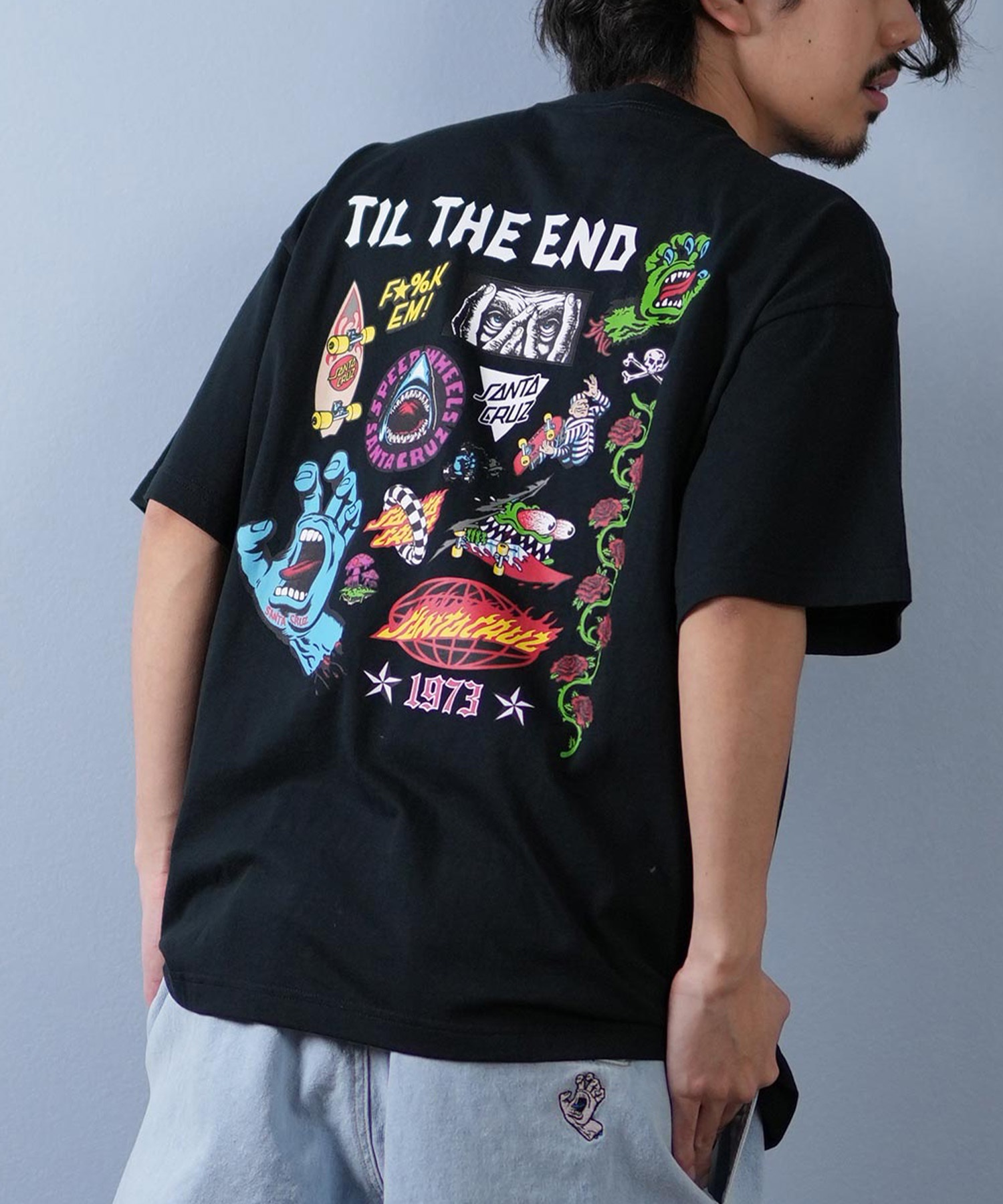 SANTACRUZ サンタクルーズ 半袖 Tシャツ メンズ バックプリント