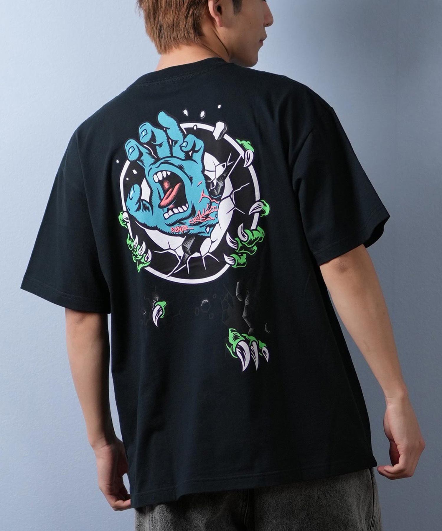 SANTACRUZ サンタクルーズ 半袖 Tシャツ メンズ バックプリント ロゴ