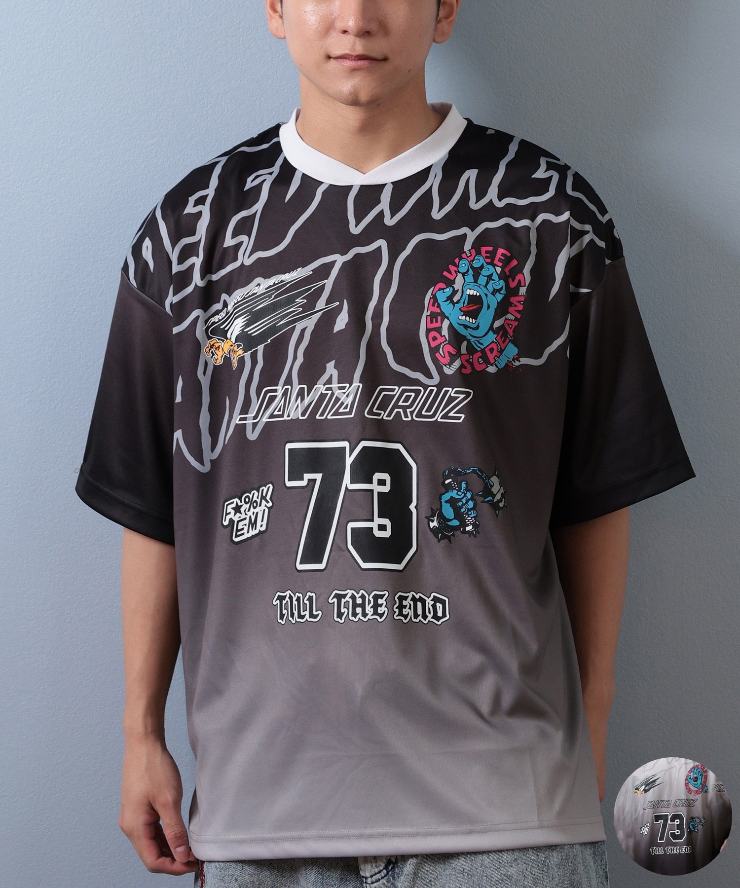 SANTACRUZ サンタクルーズ 半袖 Tシャツ メンズ ゲームシャツ