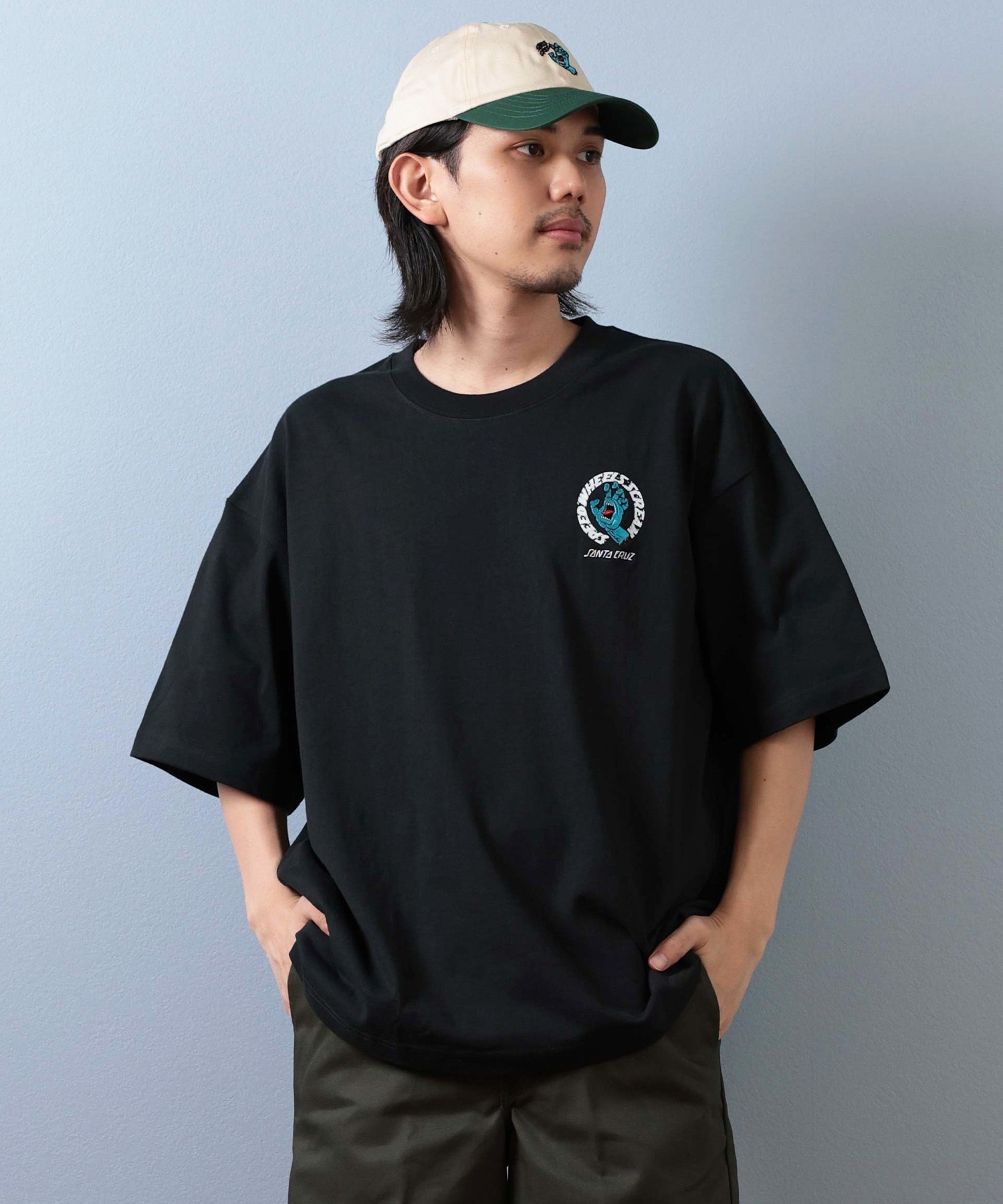 SANTACRUZ サンタクルーズ 半袖 Tシャツ メンズ ワンポイント