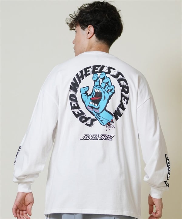 SANTACRUZ サンタクルーズ 長袖 Tシャツ ロンT メンズ バックプリント オーバーサイズ 502254401 ムラサキスポーツ限定