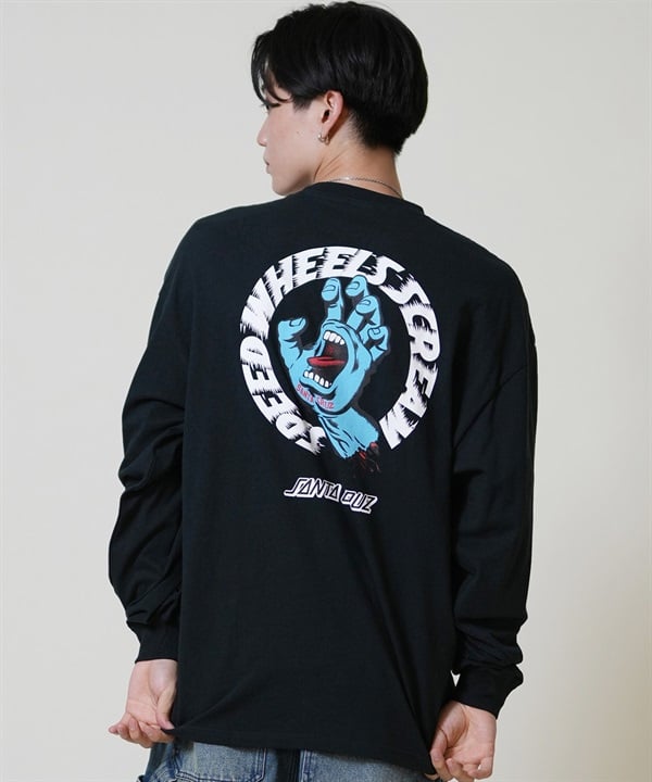 SANTACRUZ サンタクルーズ 長袖 Tシャツ ロンT メンズ バックプリント オーバーサイズ 502254401 ムラサキスポーツ限定