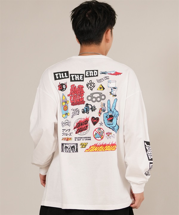 SANTACRUZ サンタクルーズ 長袖 Tシャツ ロンT メンズ バックプリント 502254404 ムラサキスポーツ限定