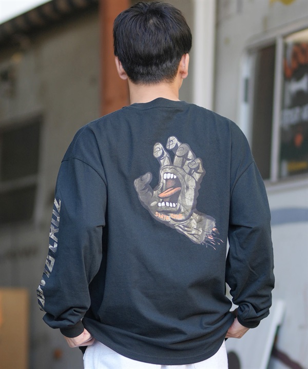 SANTA CRUZ サンタクルーズ 長袖 Tシャツ ロンT メンズ リアルツリー ロゴ バックプリント 502254405 ムラサキスポーツ限定