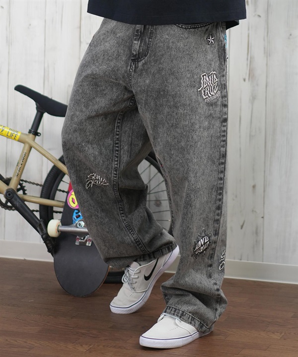 SANTACRUZ サンタクルーズ ロングパンツ デニム メンズ ロンパン パッチジーンズ 502251501 ムラサキスポーツ限定