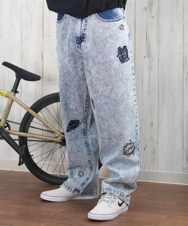 SANTACRUZ サンタクルーズ ロングパンツ デニム メンズ ロンパン パッチジーンズ 502251501 ムラサキスポーツ限定