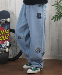 SANTACRUZ サンタクルーズ ロングパンツ デニム メンズ ロンパン パッチジーンズ 502251501 ムラサキスポーツ限定(ICEW-S)