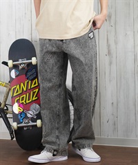 SANTACRUZ サンタクルーズ ロングパンツ デニム メンズ ロンパン セミワイド 502251502 ムラサキスポーツ限定(BKHC-M)