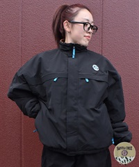 SANTA CRUZ サンタクルーズ アウター レディース リバーシブル ジャケット ボア レオパード柄 MFG Hand MONO REVERSIBLE BOA JACKET 502254131(BEIGE-M)