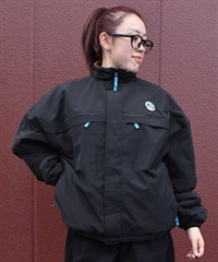SANTA CRUZ サンタクルーズ アウター レディース リバーシブル ジャケット ボア レオパード柄 MFG Hand MONO REVERSIBLE BOA JACKET 502254131(BLACK-M)