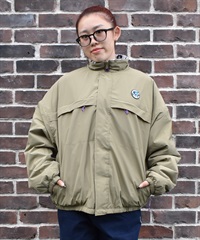 SANTA CRUZ サンタクルーズ アウター レディース リバーシブル ジャケット ボア レオパード柄 MFG Hand MONO REVERSIBLE BOA JACKET 502254131(BEIGE-M)