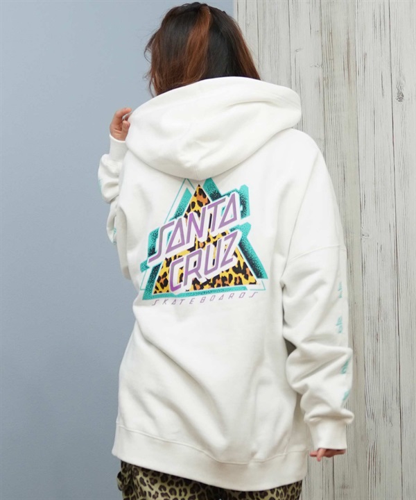 SANTA CRUZ サンタクルーズ ジップアップ パーカー レディース バックプリント ロゴ 502254331 ムラサキスポーツ限定